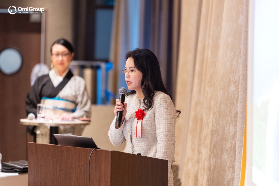 Ms. Vu Nhat Ha, representative of the Embassy of Vietnam in Japan, speaking at the event.