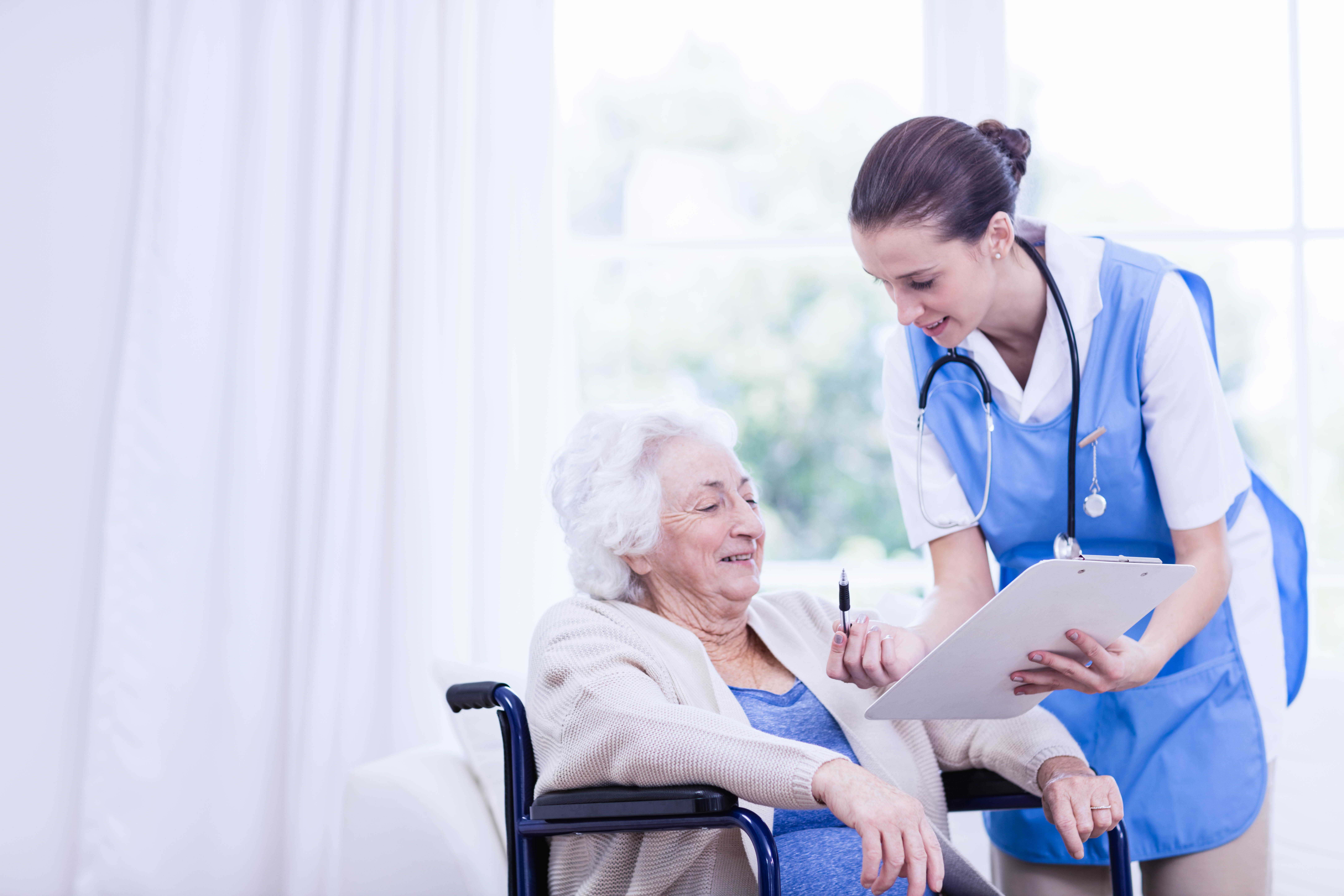 doctor checking patients health home
