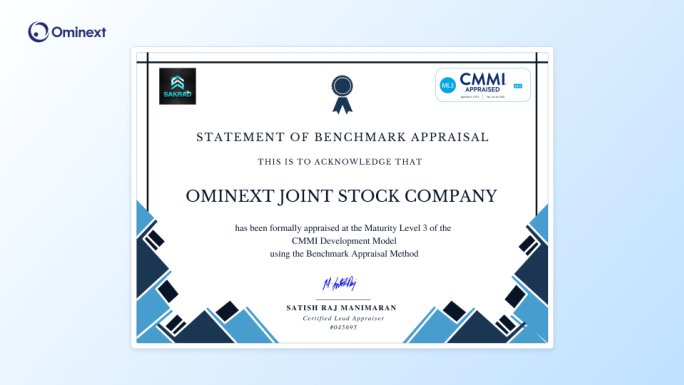 ominext-achieves-cmmi-level-3